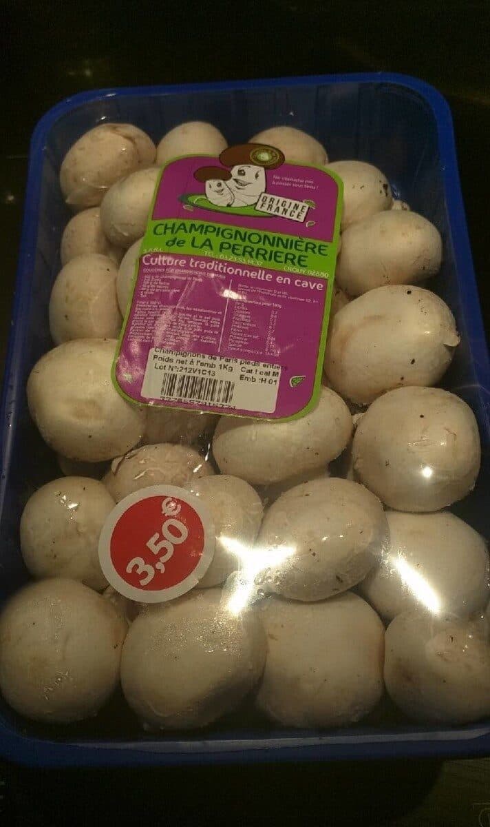 Champignonnière de la Perrière Champignons blancs de Paris packshot