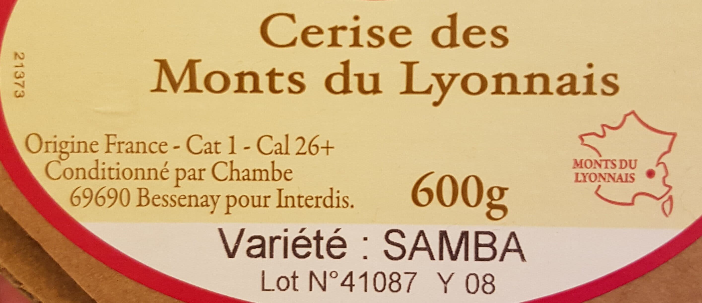 Carrefour Cerise des Monts du Lyonnais packshot