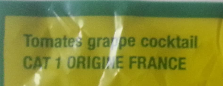 Carrefour Tomates COCKTAIL en grappes packshot