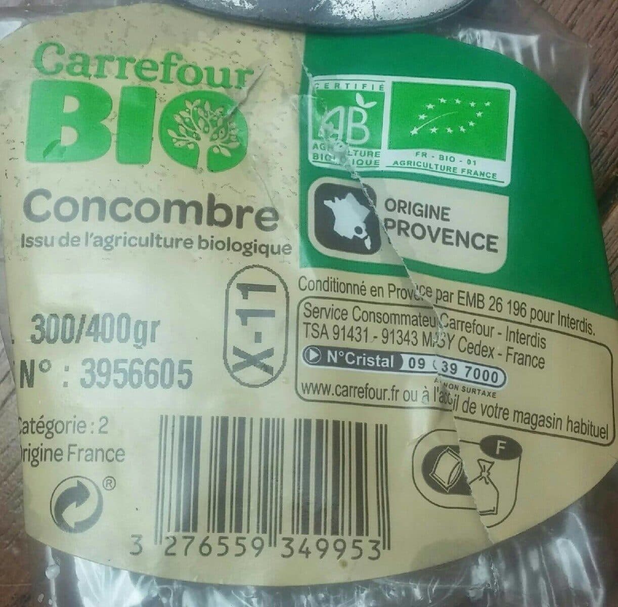 Carrefour BIO Concombre bio packshot