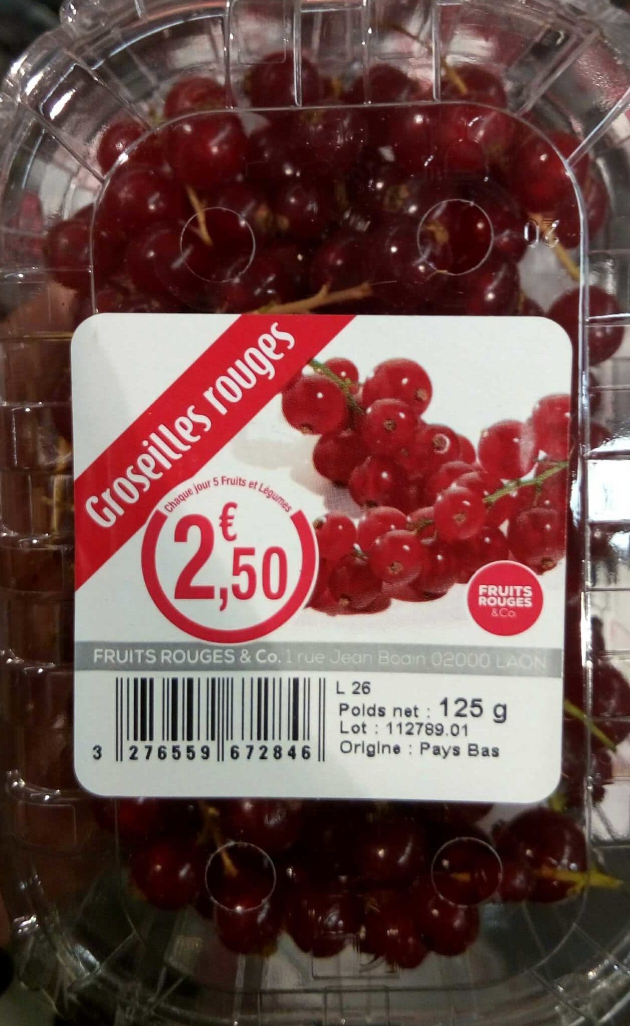 Fruits Rouges & Co. Groseille rouge packshot