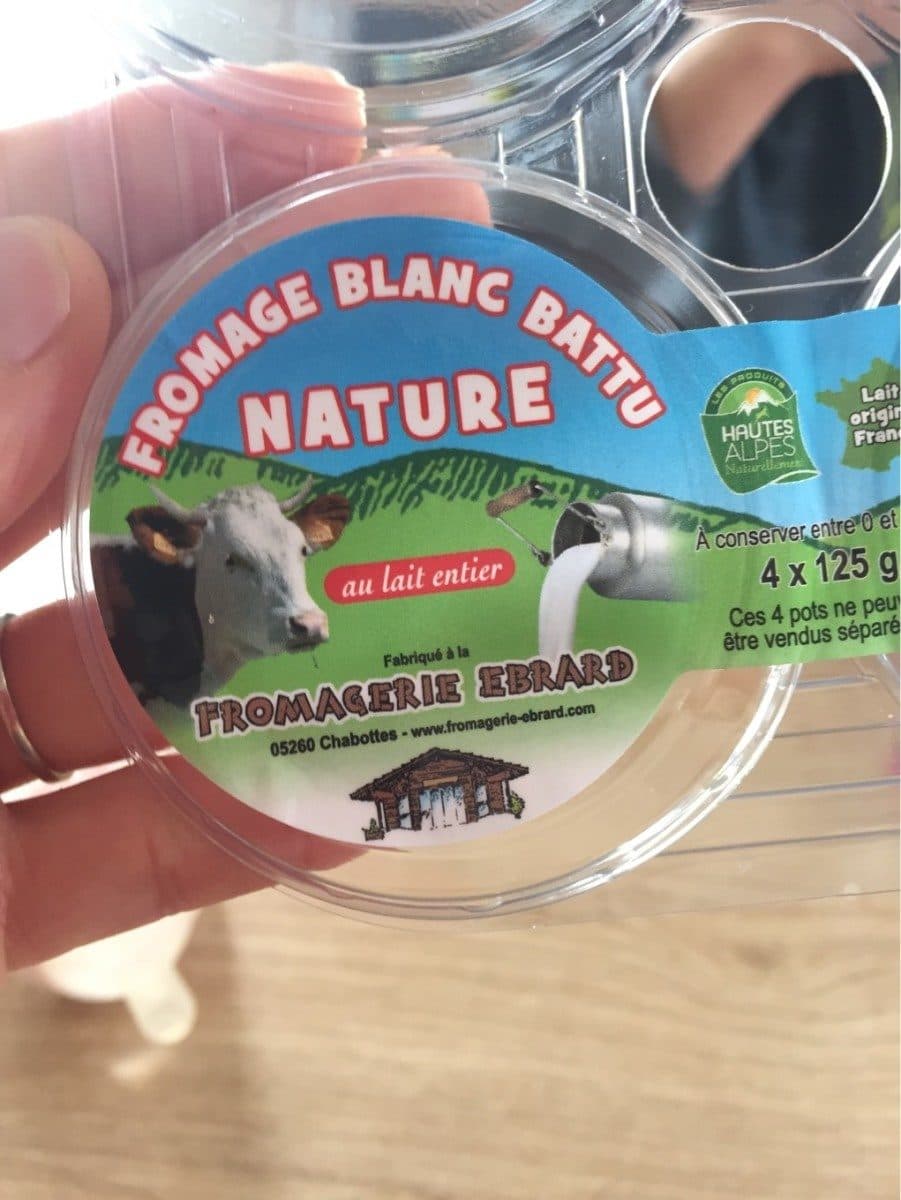 Fromagerie Ebrard Fromage blanc battu packshot