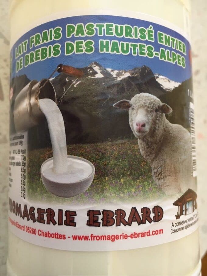 Fromagerie Ebrard Lait Frais Pasteurisé De brebis Des Hautes-Alpes (1L) packshot