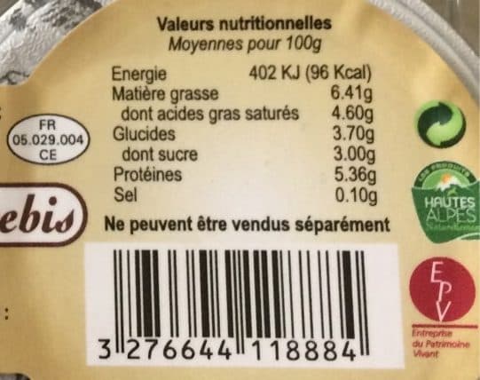 Fromagerie ebrard Yaourts au lait de brebis packshot