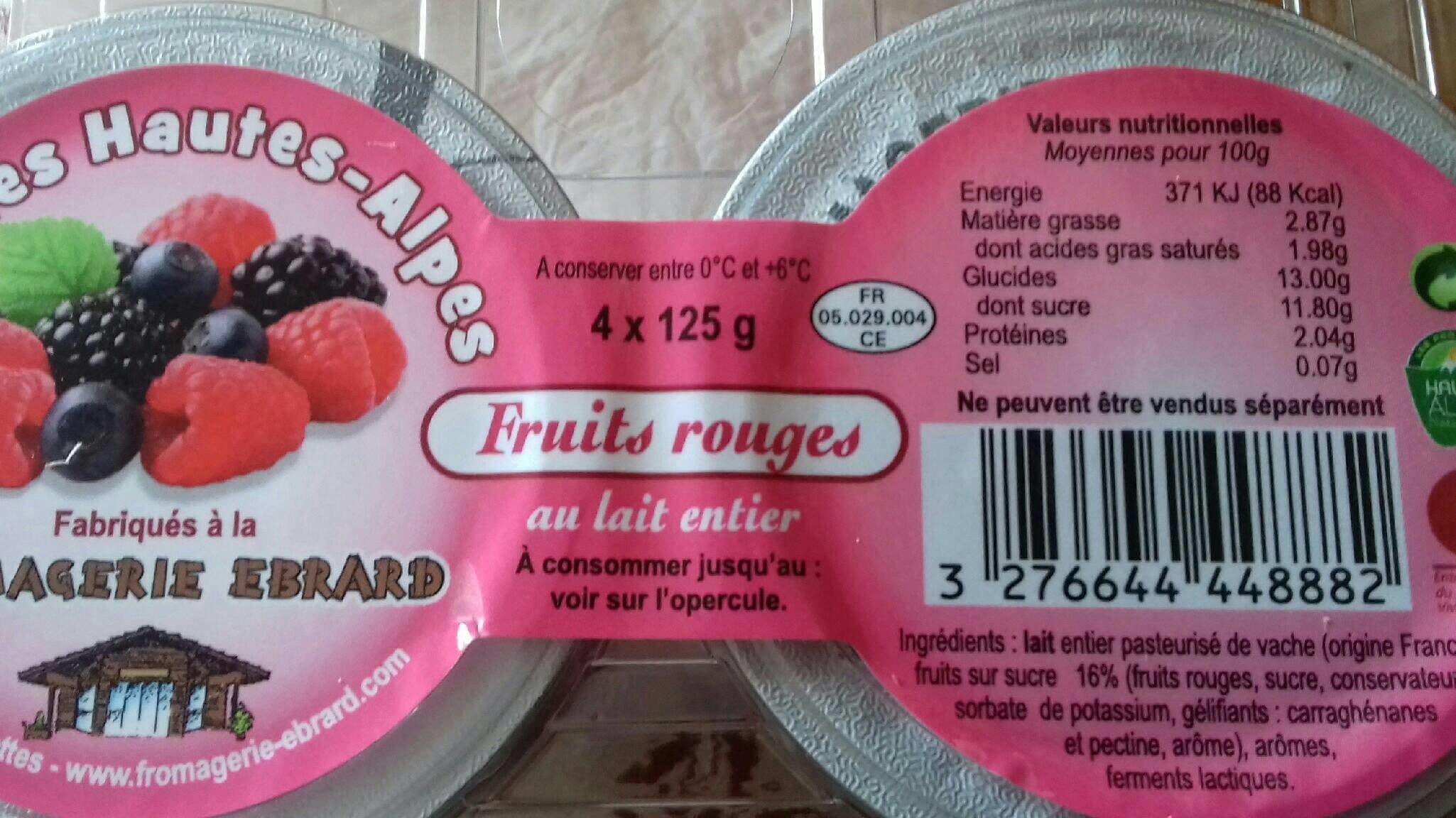 Open Food Facts Yaourt des hautes alpes packshot