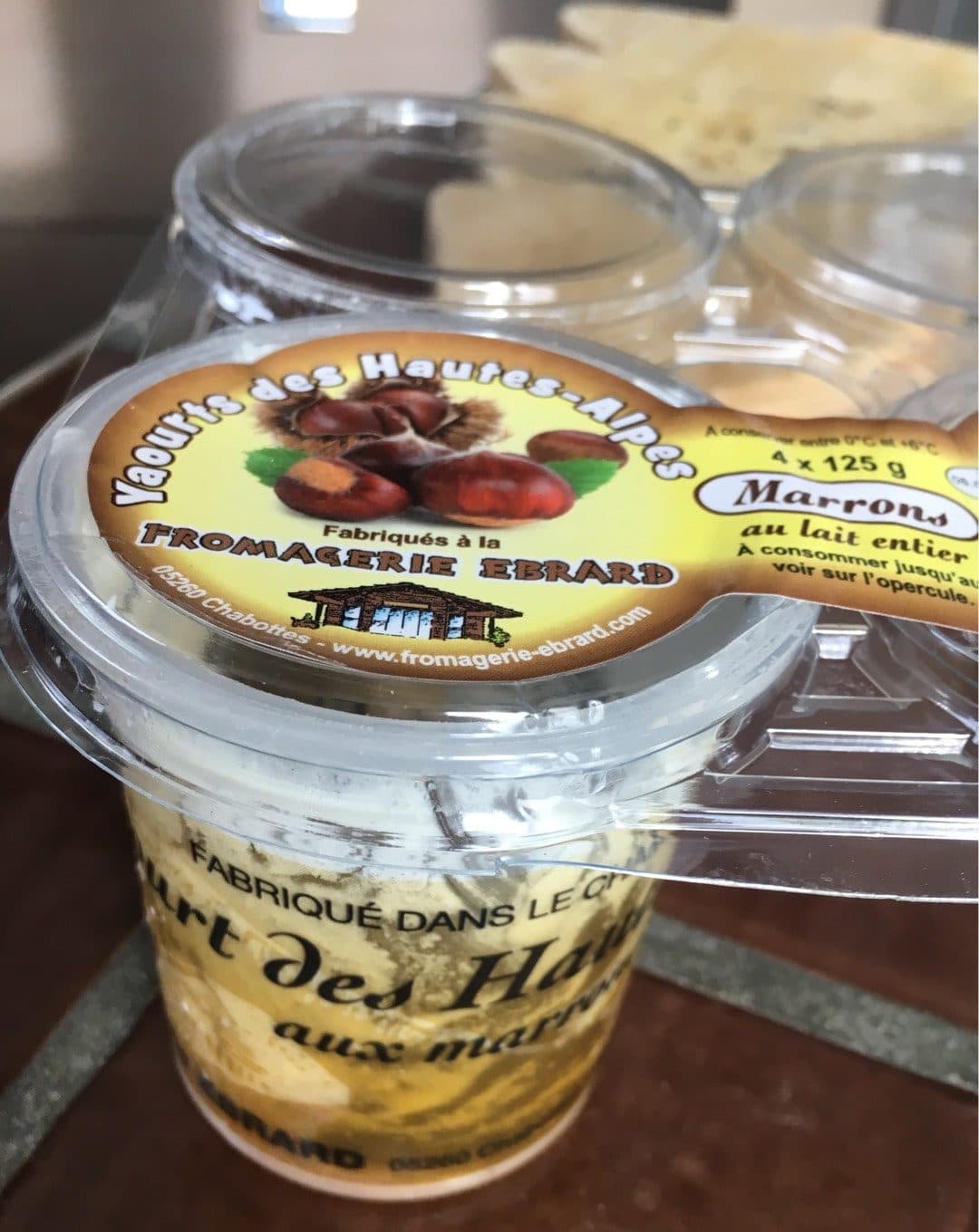 Fromagerie ebrard Yaourts aux marrons FROMAGERIE EBRARD packshot