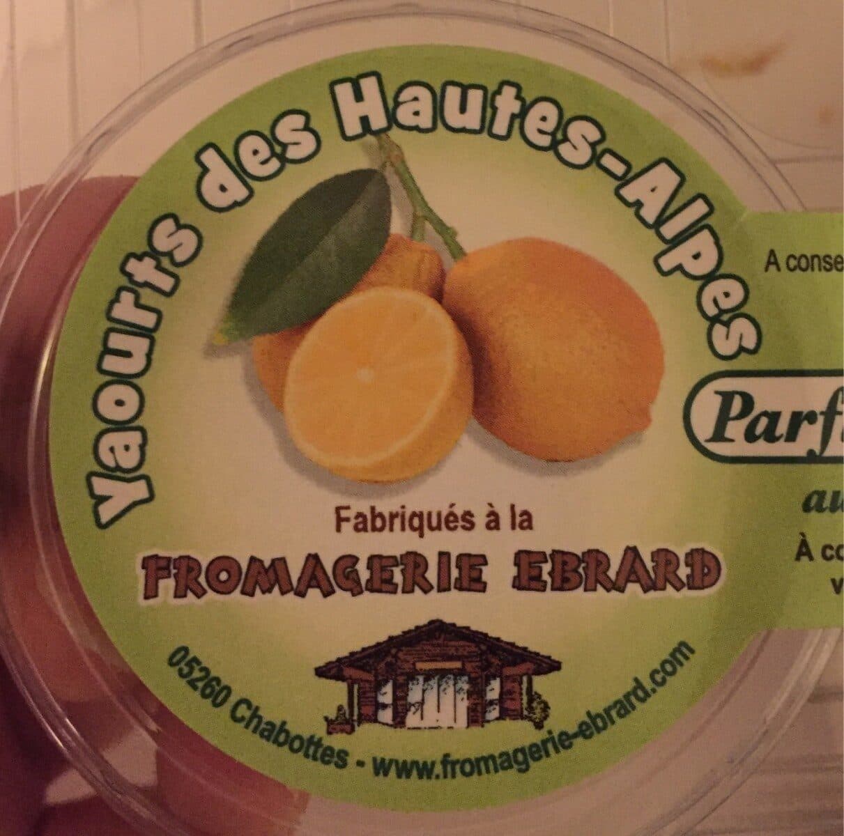 Fromagerie Ebrard Yaourt des Hautes-Alpes au citron packshot