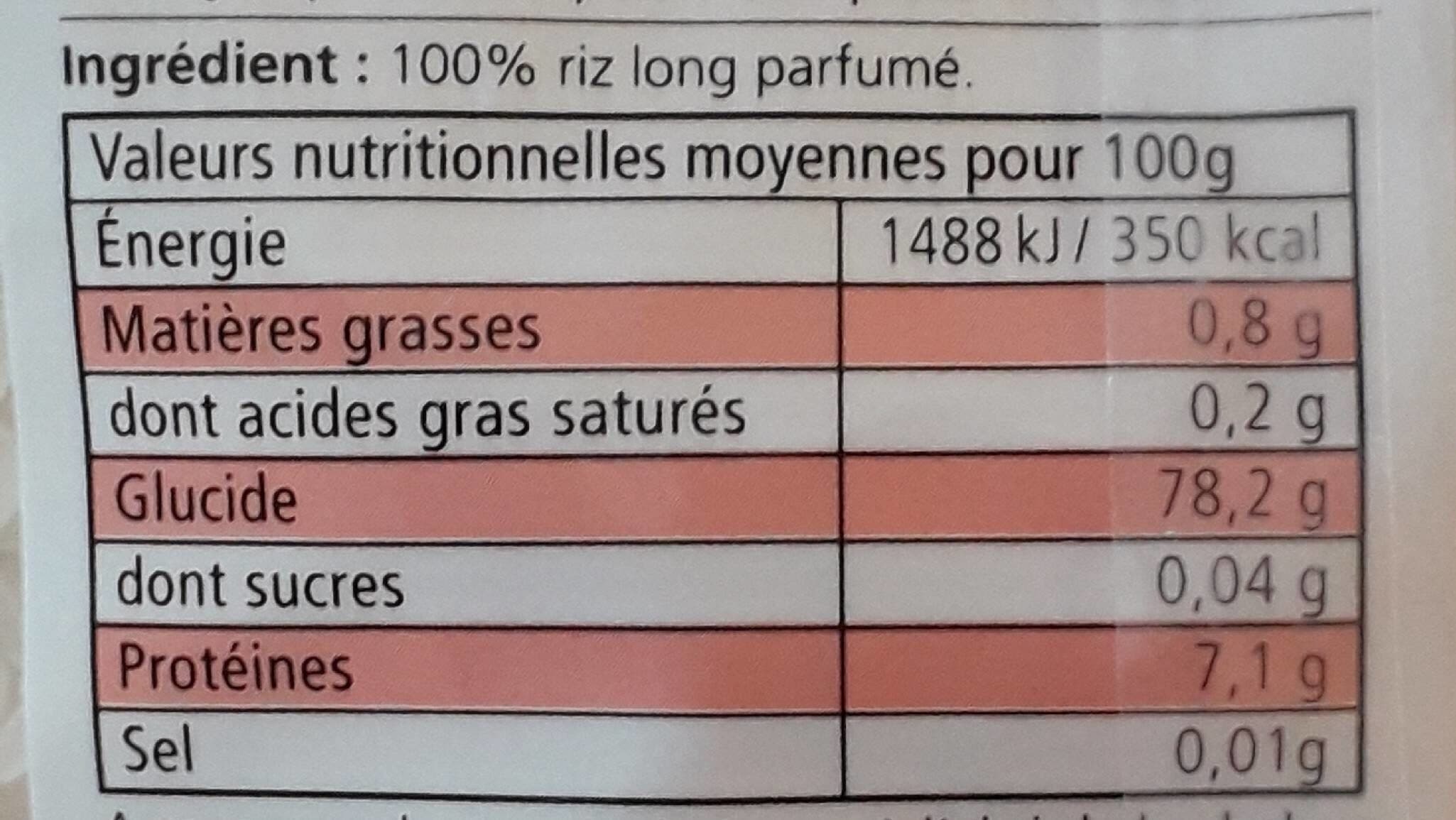 Riz du monde Riz long parfumé packshot