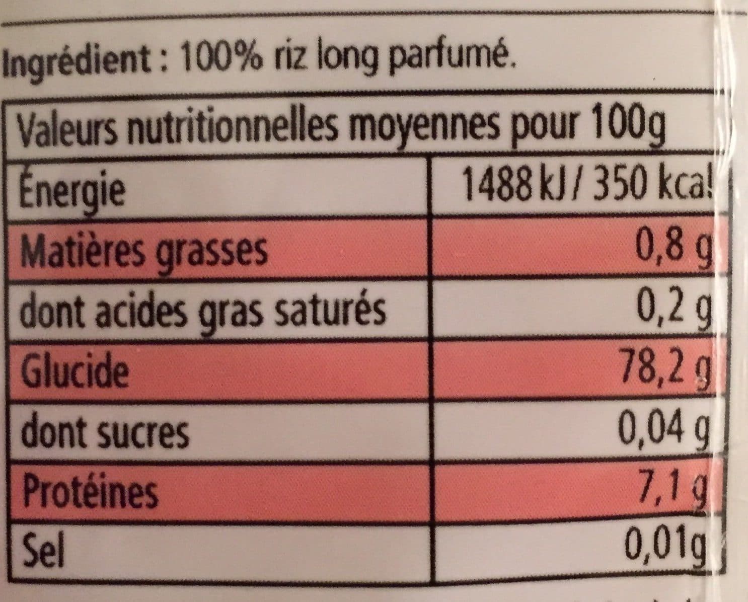 Riz Du Monde Riz long grain parfumé packshot