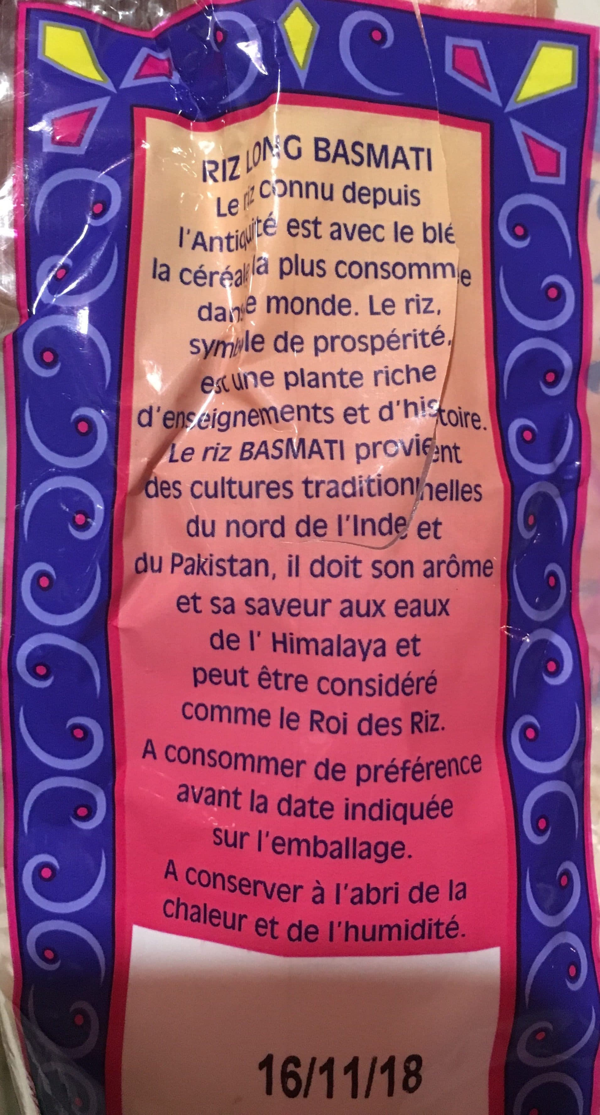 Riz Du Monde Riz Lg Basmati Elephant 1Kg Bx, packshot