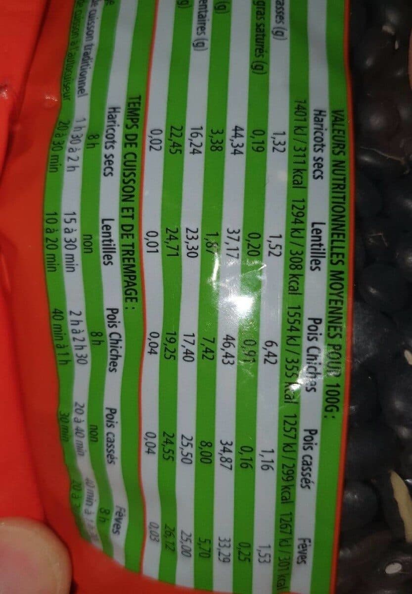 Haudecoeur Légumor - Haricots noirs coco packshot