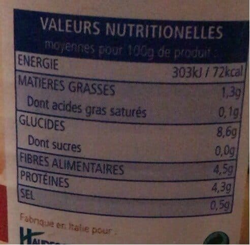 Samia Pois chiches packshot