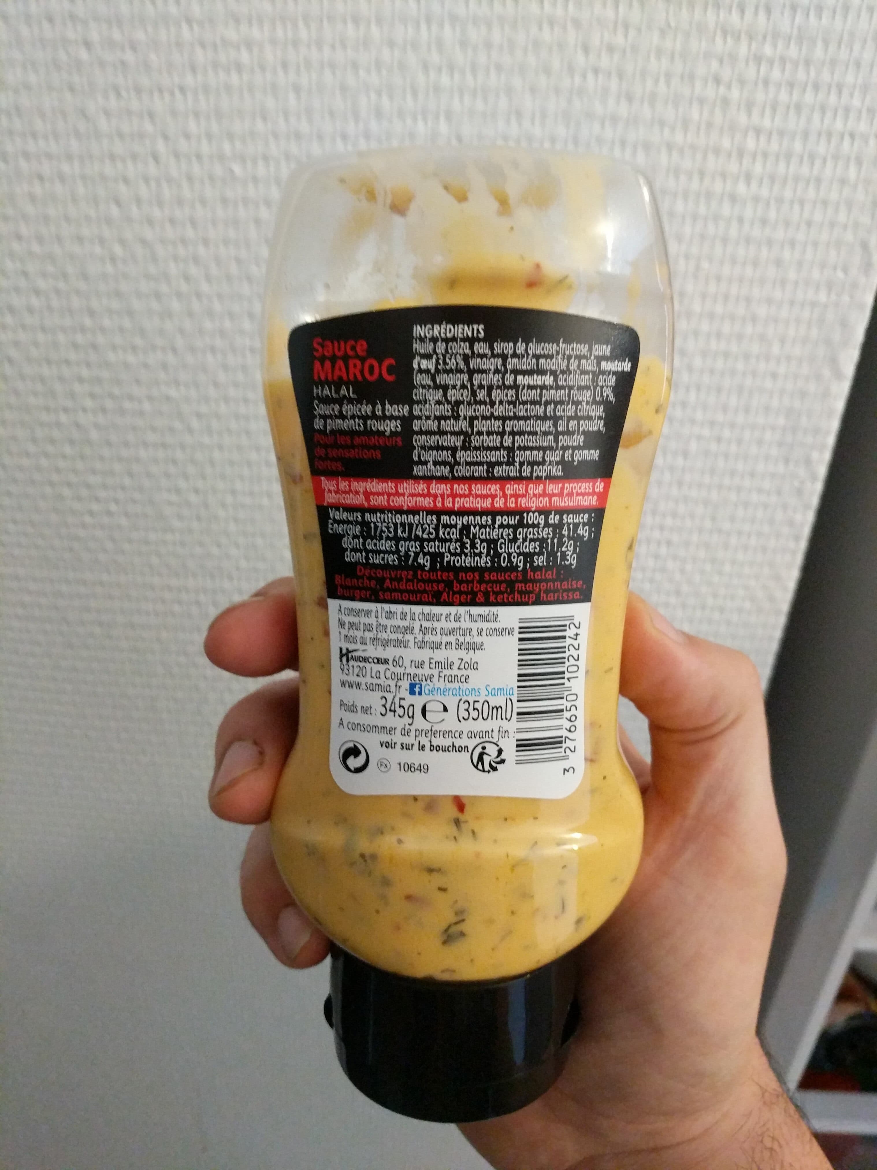 Samia Sauce Maroc épicée packshot