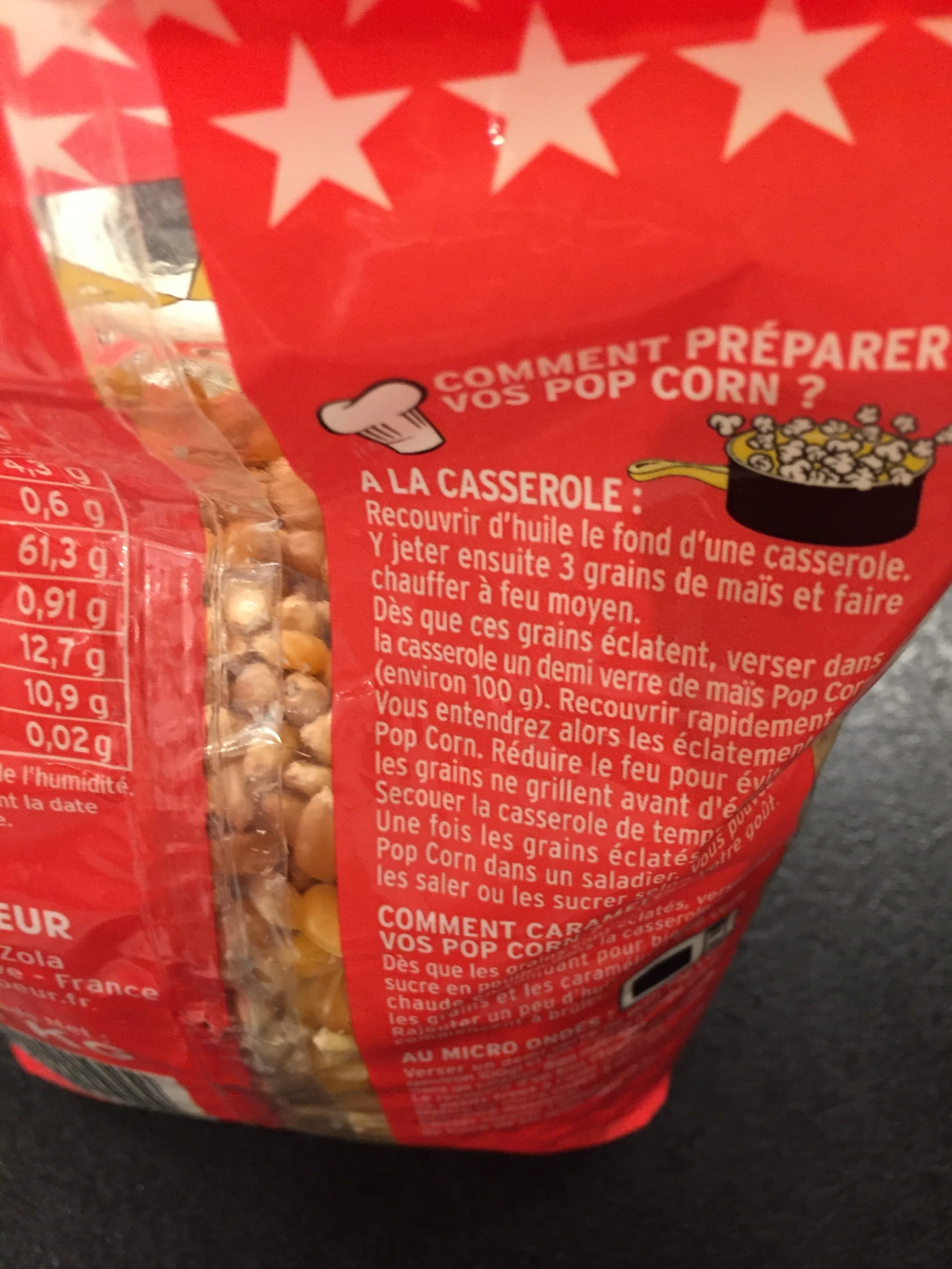 Haudecoeur Mais Pop Corn packshot