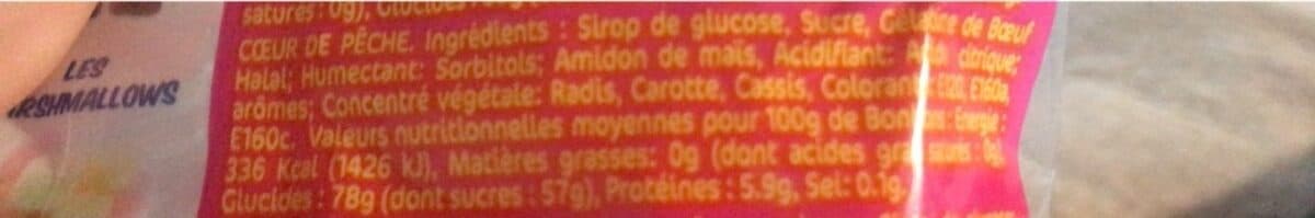 Samia 200G Bonbons Coeur Peche Hala packshot
