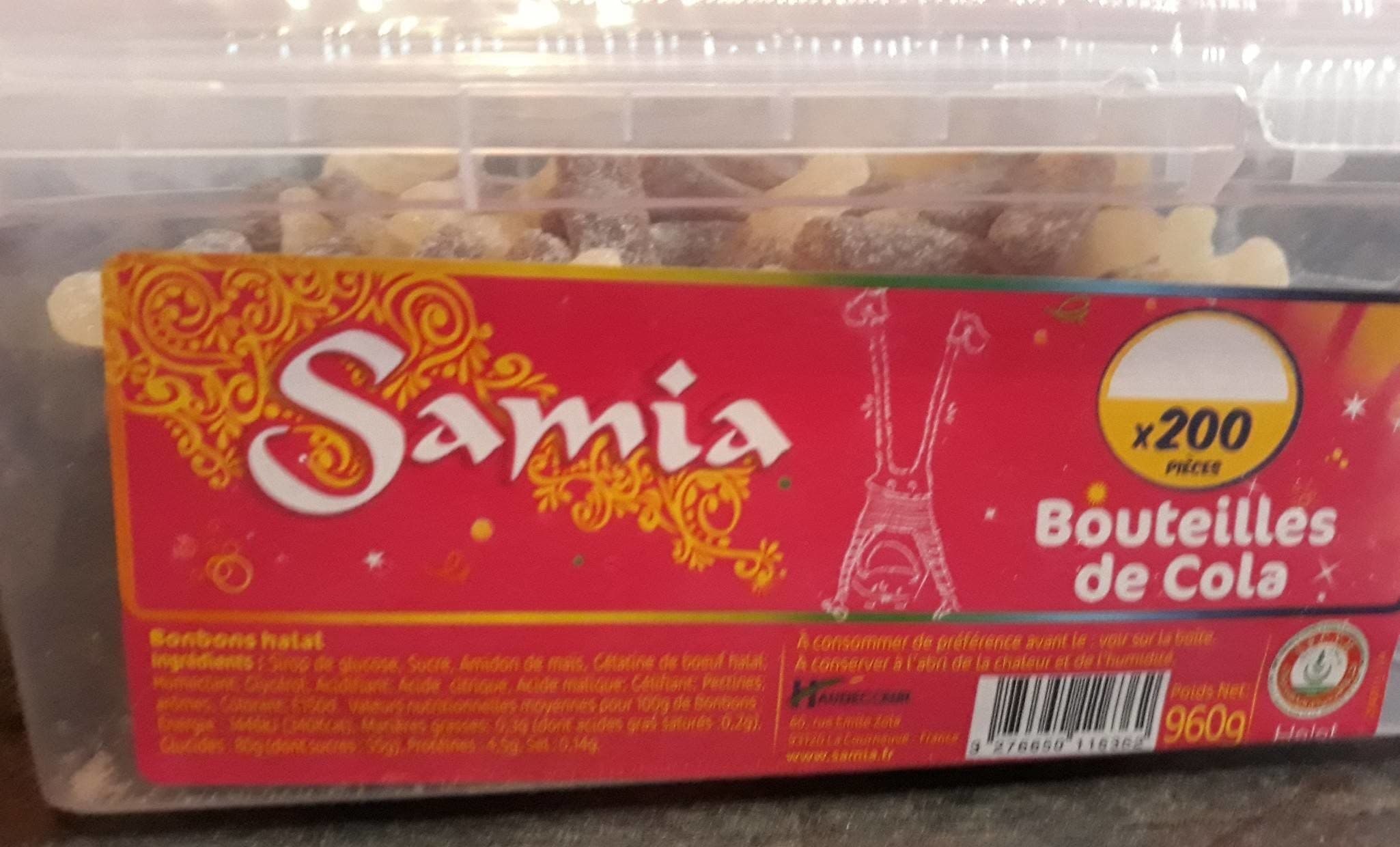 Samia Bouteilles de coca packshot