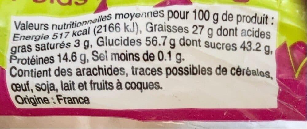 Profruit Arachides Sucrées packshot