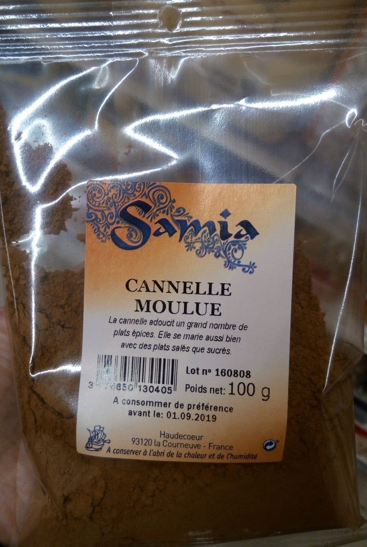 Samia Cannelle moulue packshot