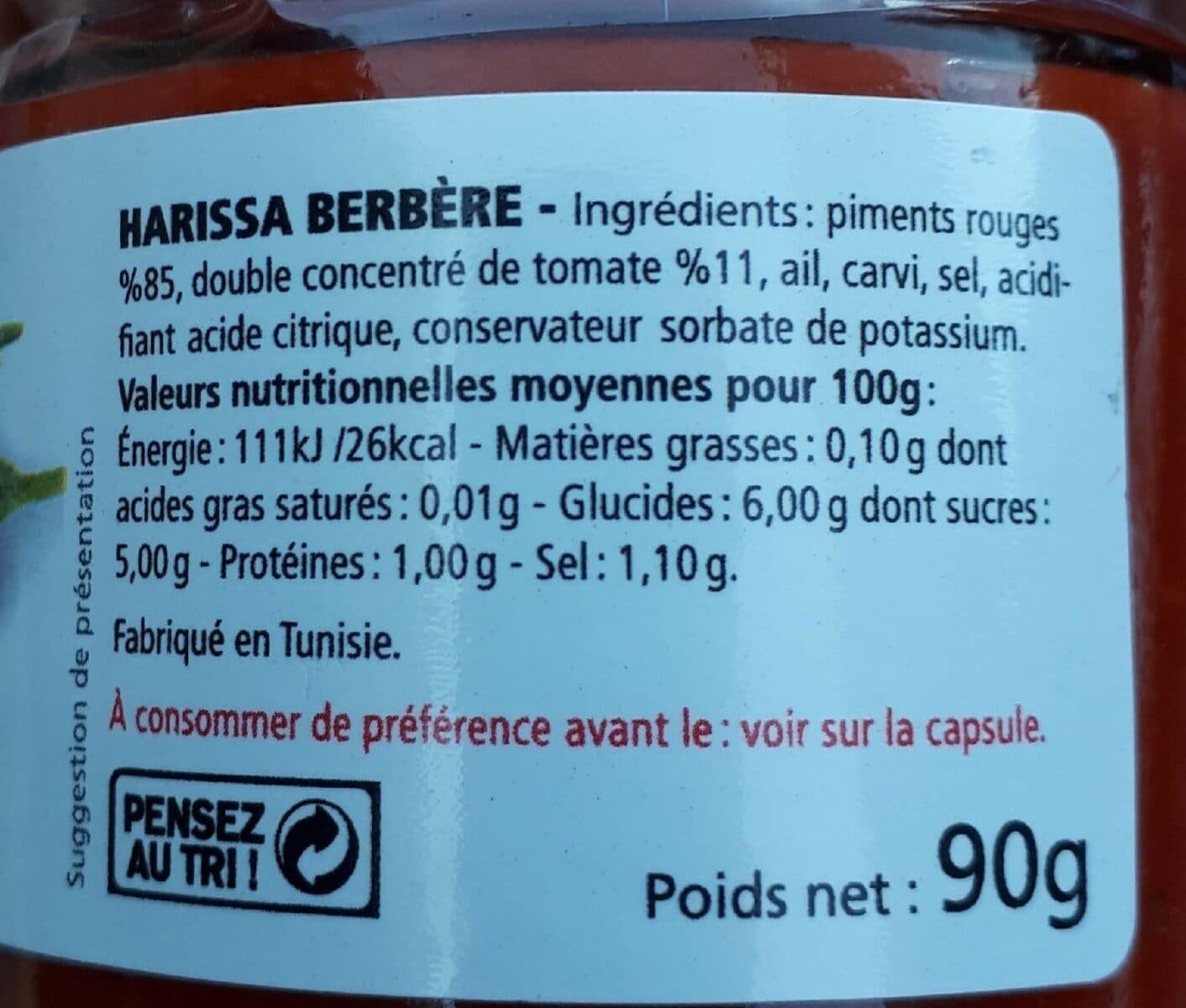 Samia Harissa berbère packshot