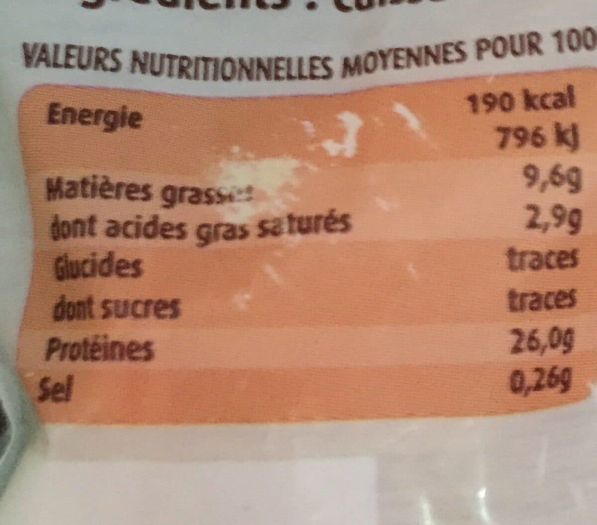 Ronsard Cuisses de poulet avec partie de dos packshot