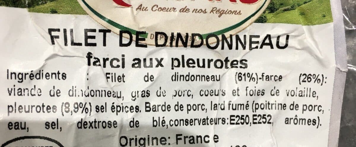 Ronsard Filet de dindonneau farci aux pleurotes packshot