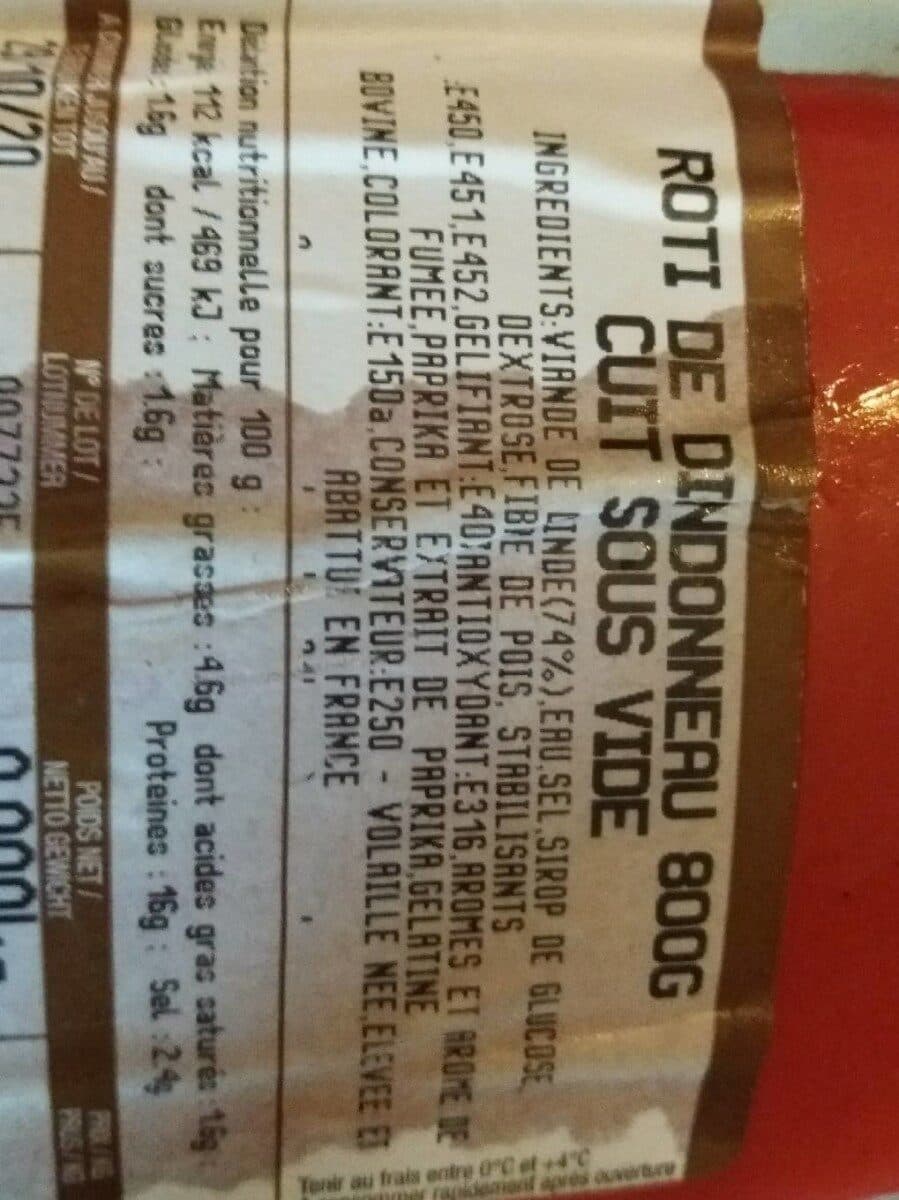Ronsard Rôti De Dindonneau Cuit 800 Grammes packshot