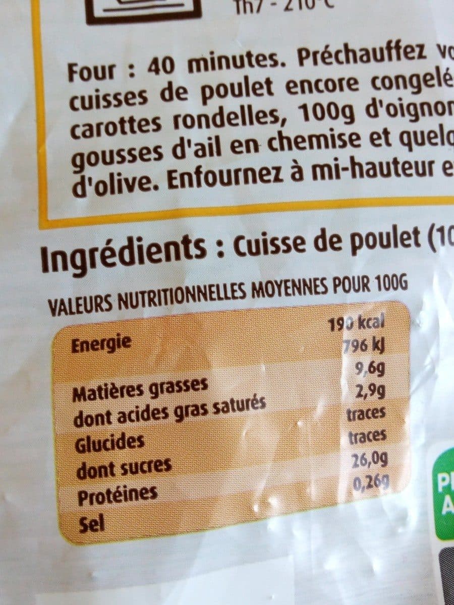 Ronsard Cuisses de poulet déjointees surgelées packshot