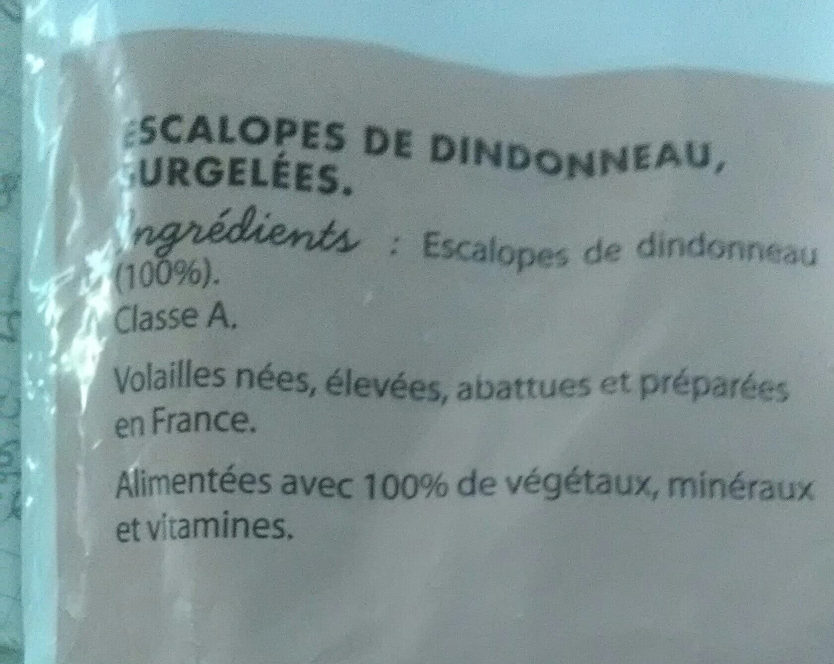 Toupargel Escalopes de dindonneau packshot