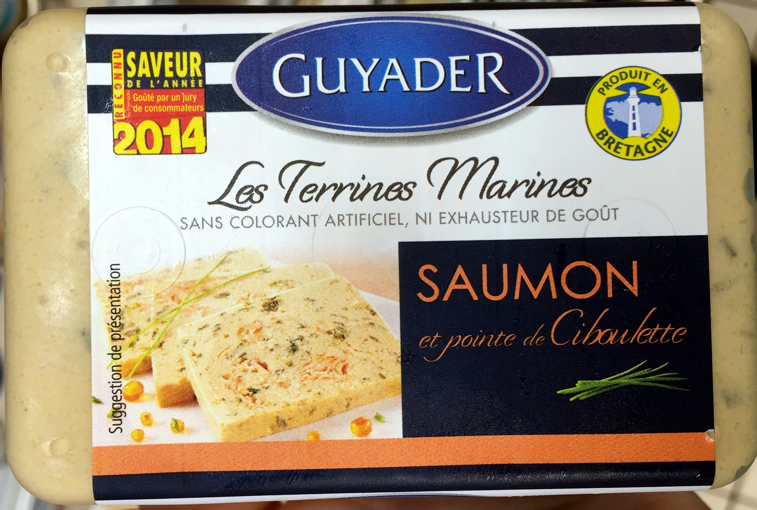 Guyader Les Terrines Marines Saumon et pointe de Ciboulette packshot