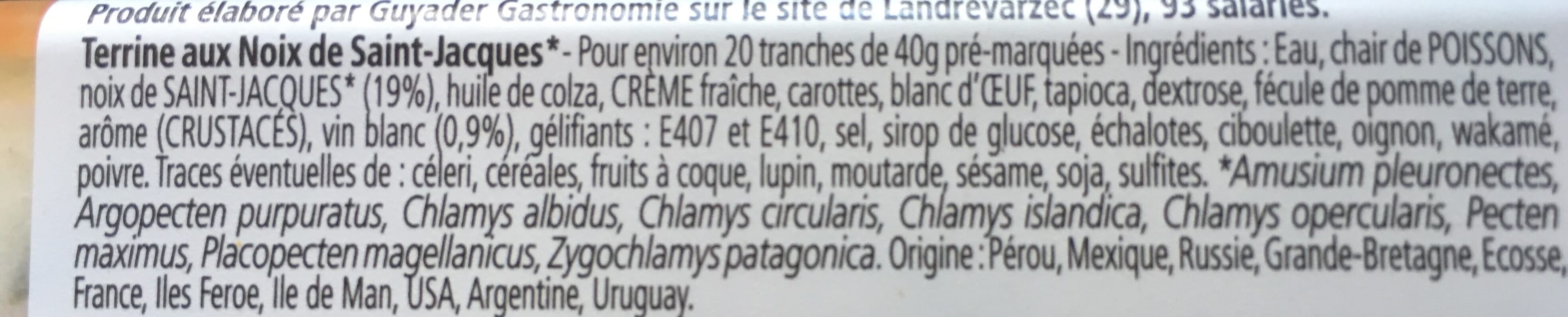 Guyader Terrine Bretonne Aux Noix De St Jacques - 840 gr packshot