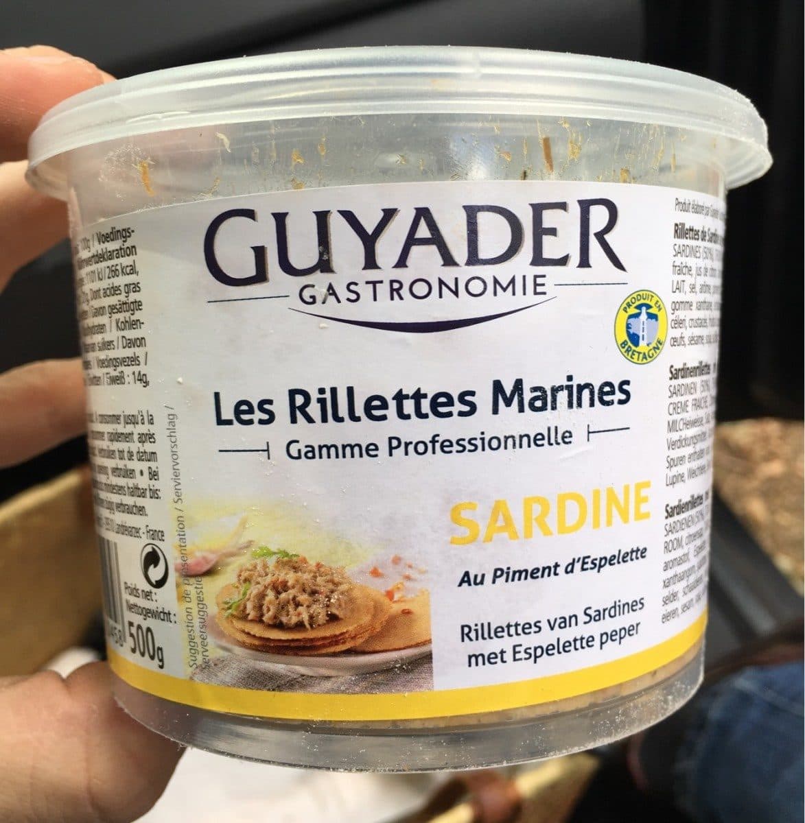 Guyader Les rillettes marines de sardine au piment d'Espelette packshot