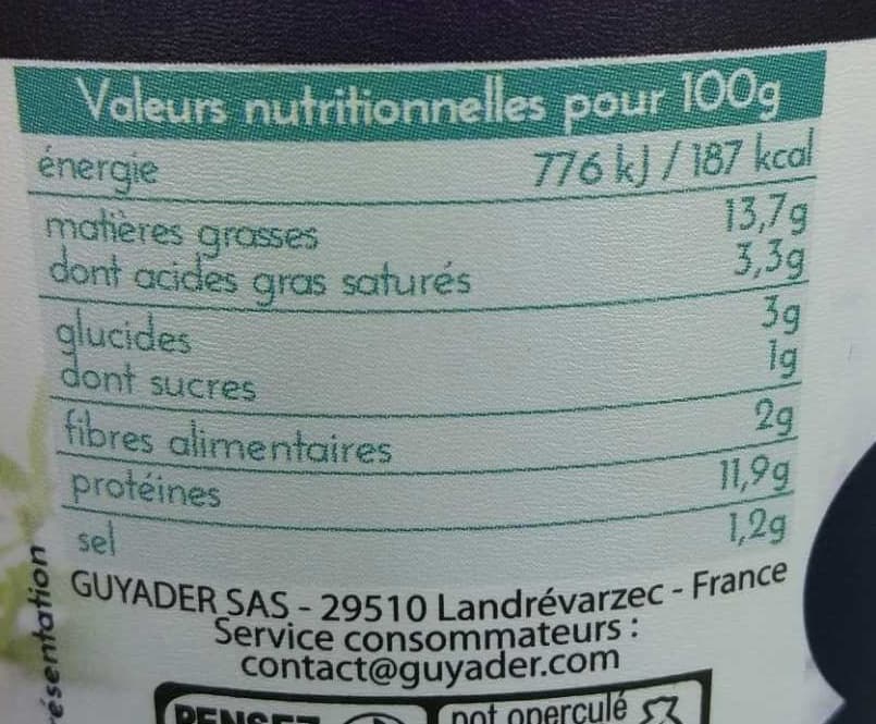 Guyader Rillettes de St Jacques à la Bretonne packshot