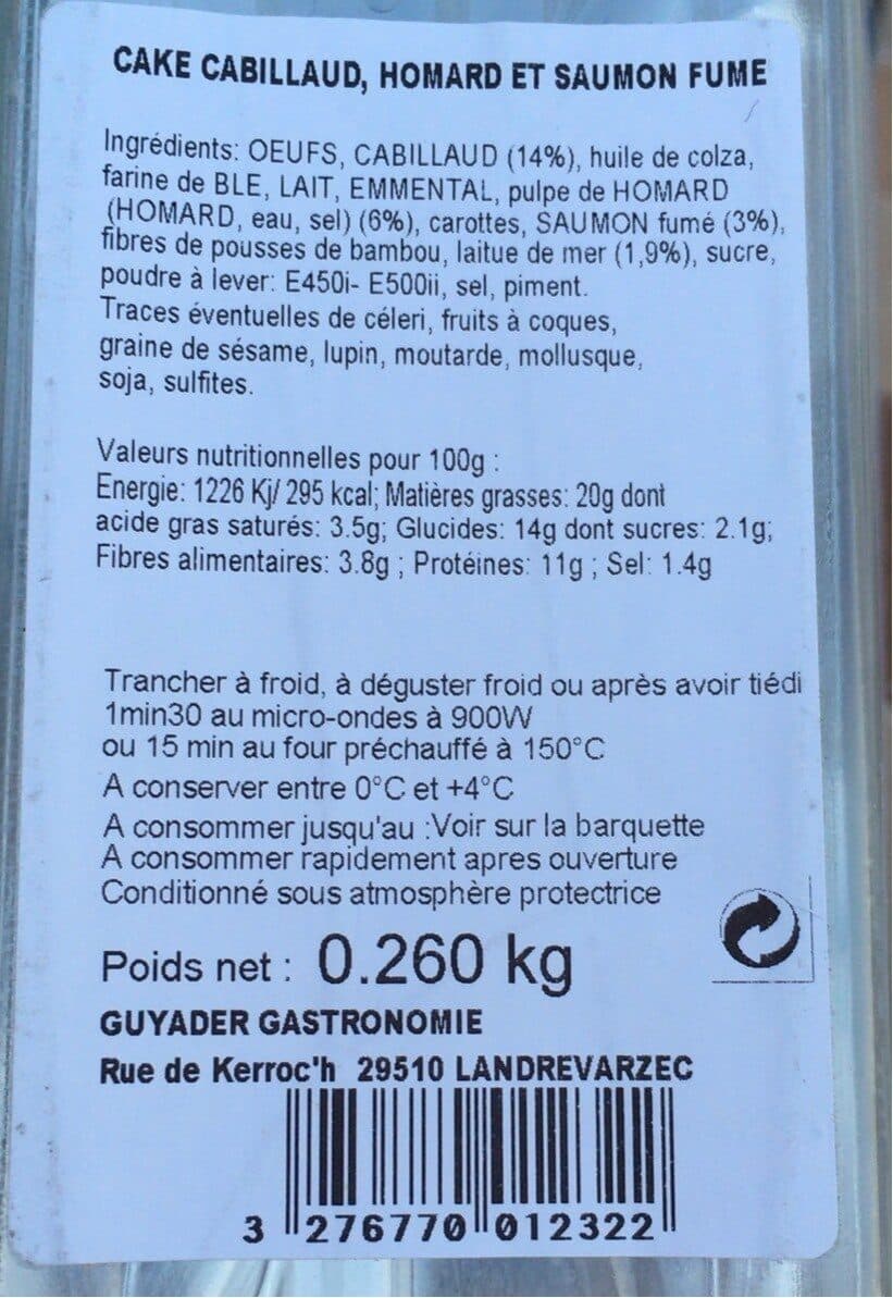 Guyader Cake Océane packshot