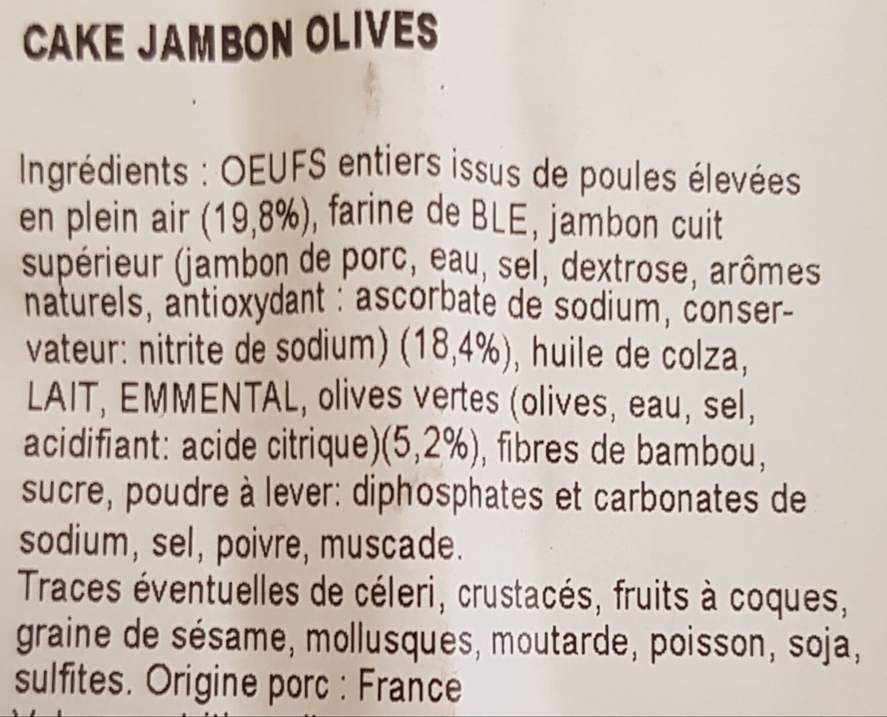 Guyader Cake jambon & olives packshot