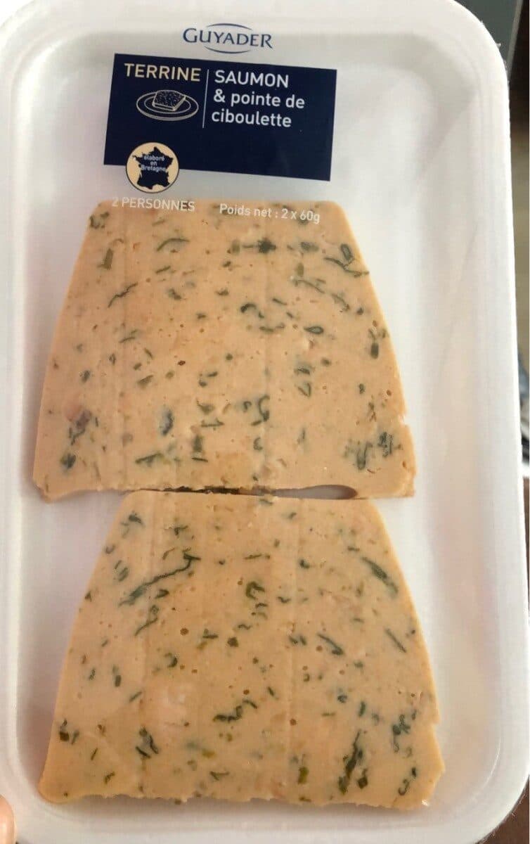 Guyader 2X60G Terrine Saumon & pointe ciboulette packshot