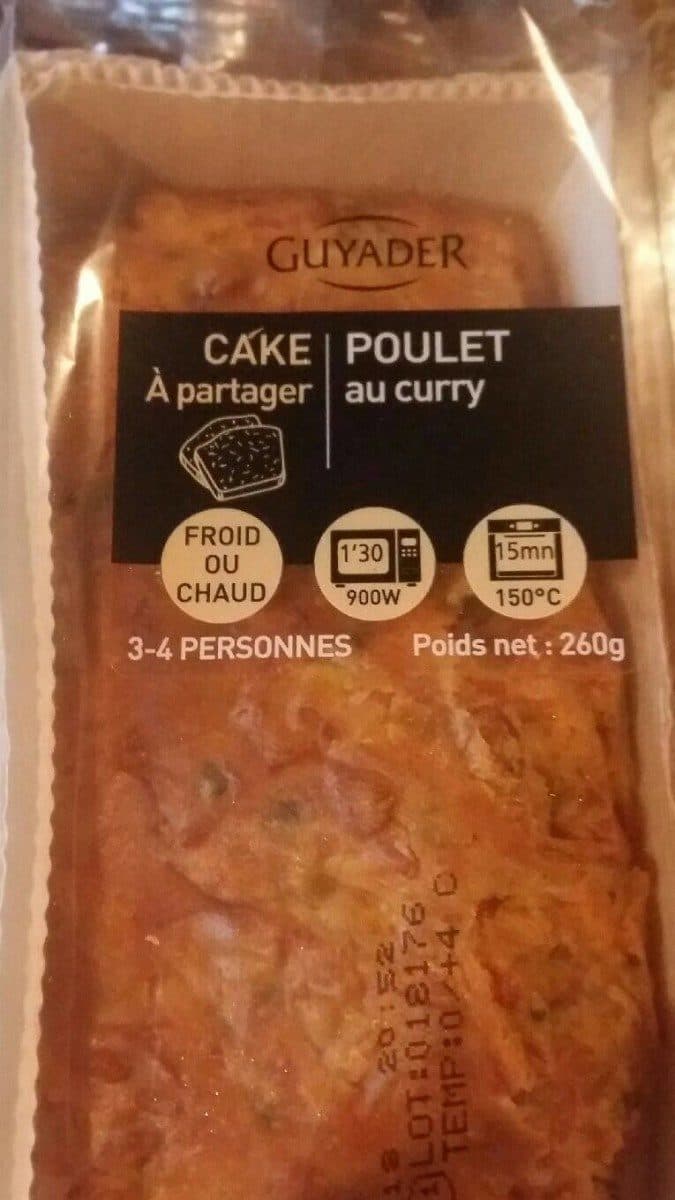 Guyader Cake poulet au curry packshot