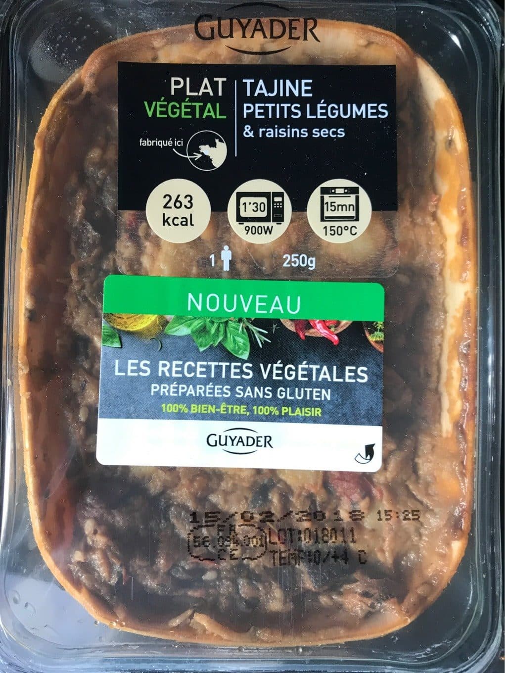 Guyader Tajine petits legumes et raisins secs packshot