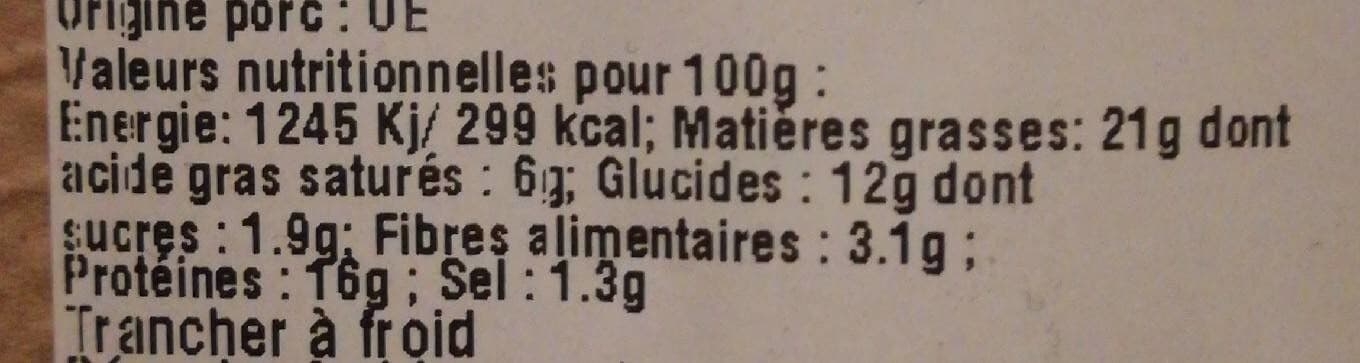 Guyader Cake jambon & emmental sans gluten packshot