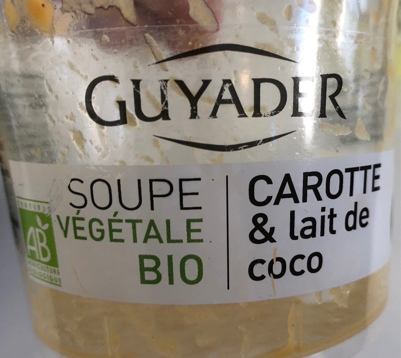 Guyader Soupe vegetale Bio Carotte&Lait de coco packshot