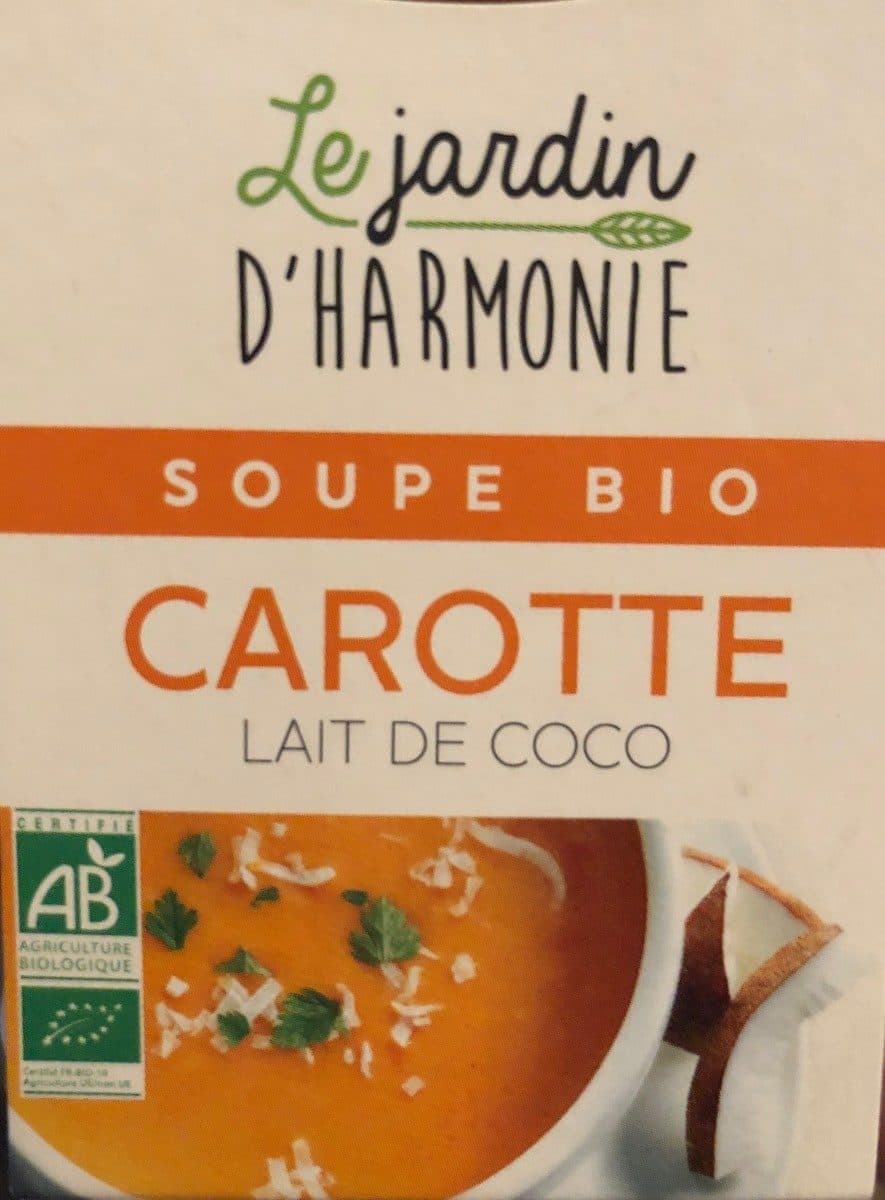 Open Food Facts Soupe carotte lait de coco packshot