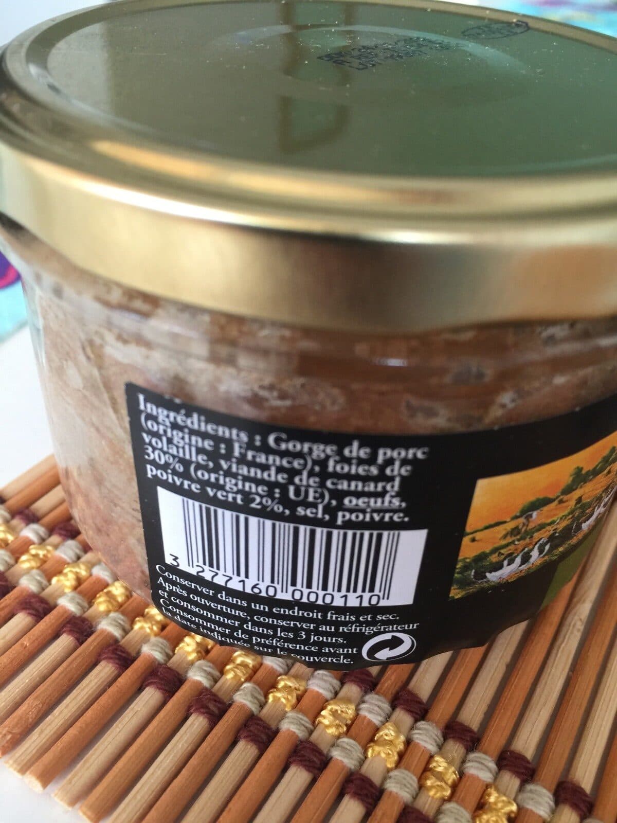 Open Food Facts Terrine de canard au poivre vert SECRET D'ELEVEURS packshot