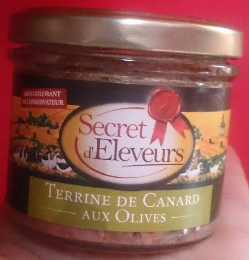 Secret d eleveurs Terrine de canard aux olives packshot