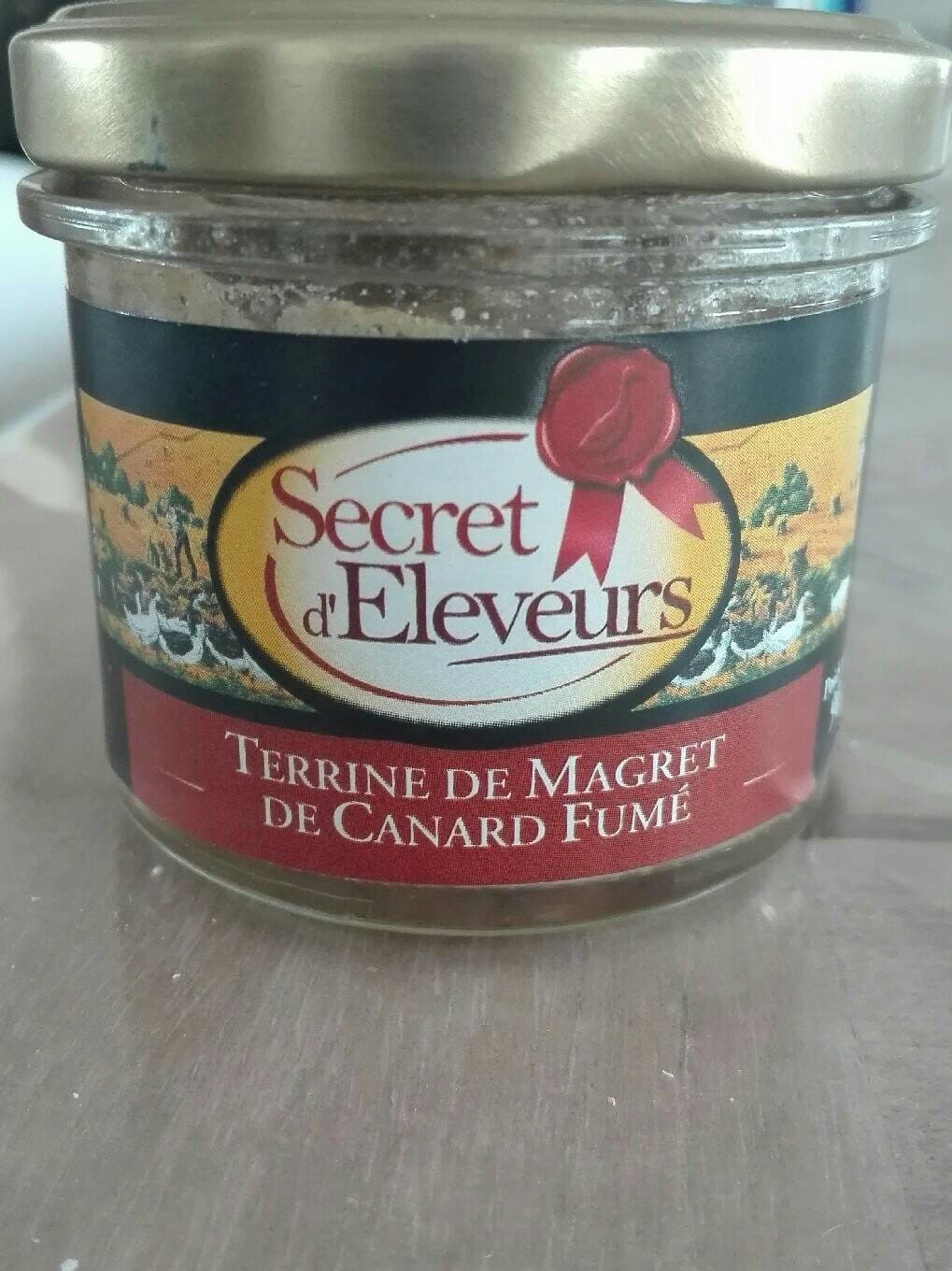SECRET D'ELEVEURS Terrine de Magret de canard fumé packshot