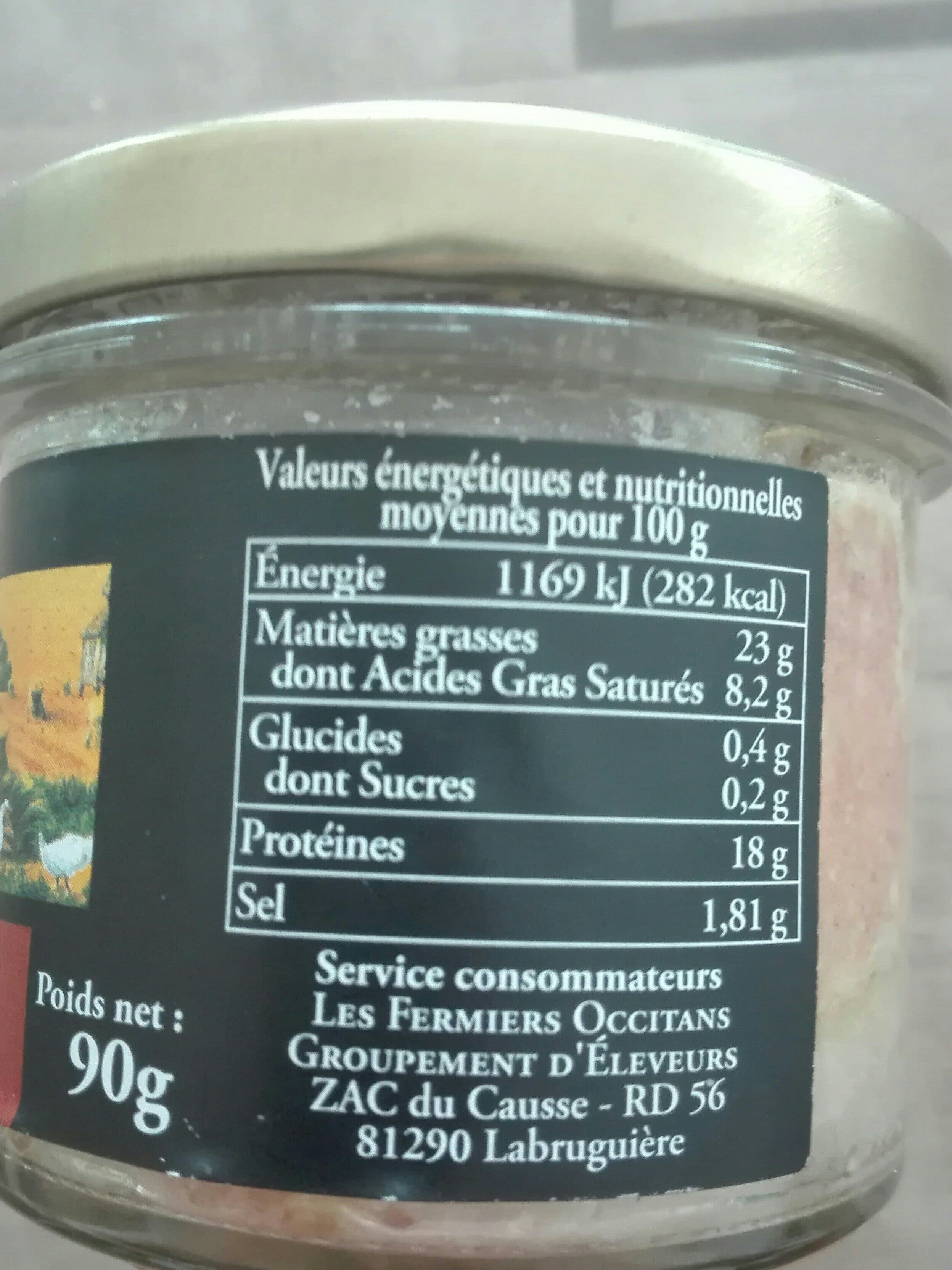 SECRET D'ELEVEURS Terrine de Magret de canard fumé packshot