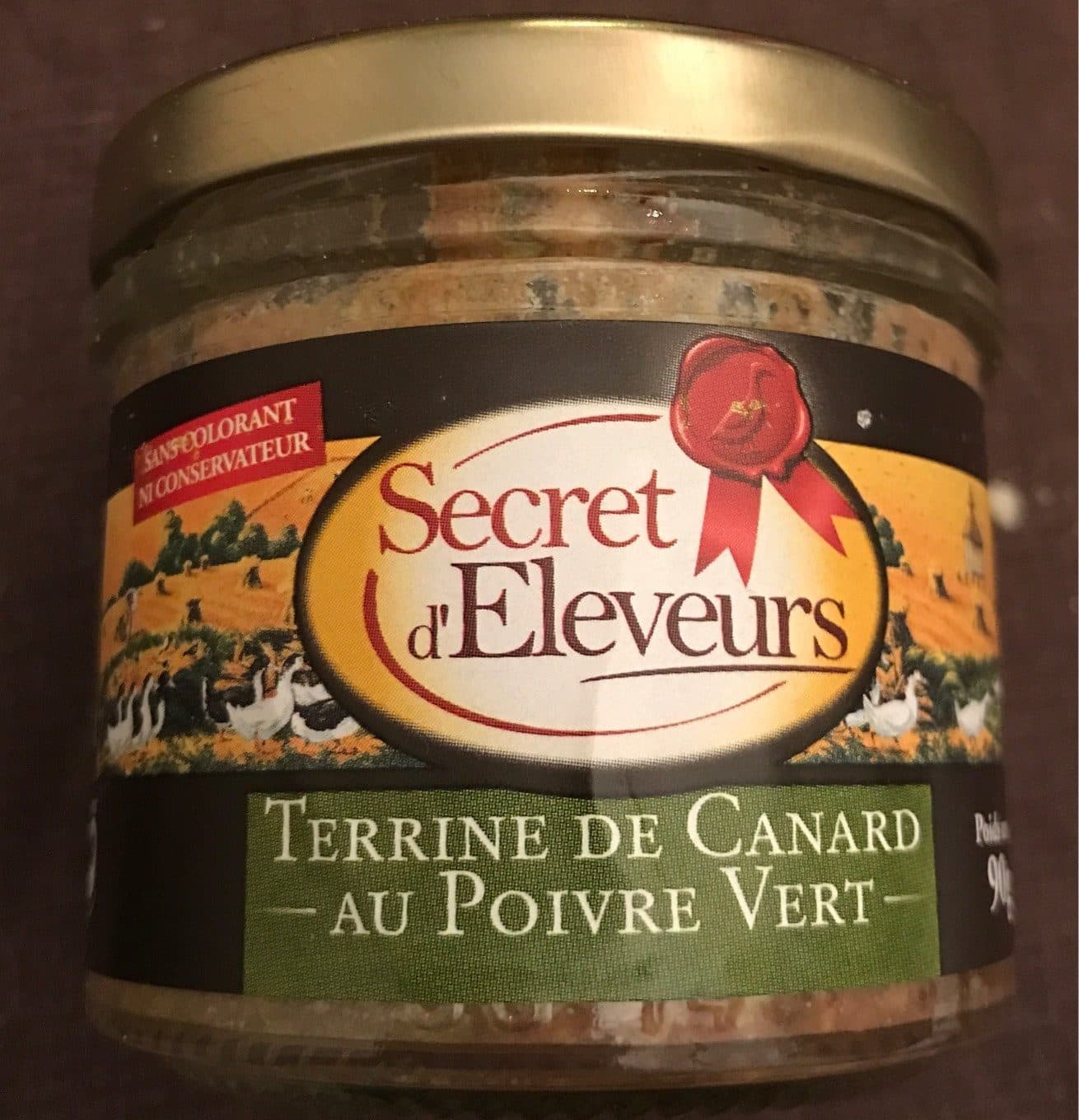 Les Fermiers occitants Terrine de canard au poivre vert packshot