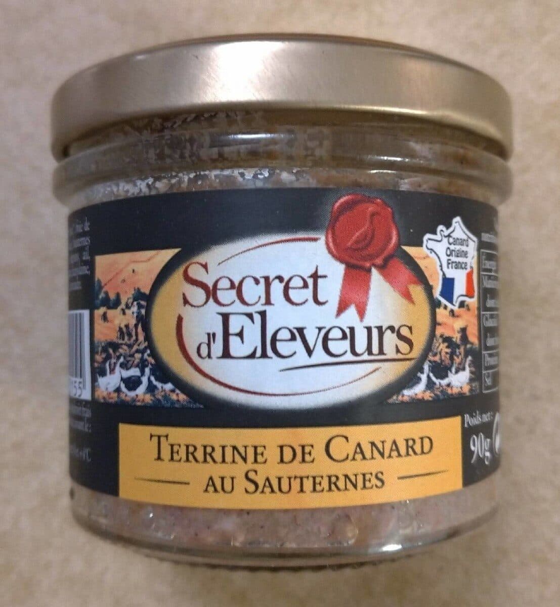 Secret D’eleveurs Terrine de canard au sauternes packshot