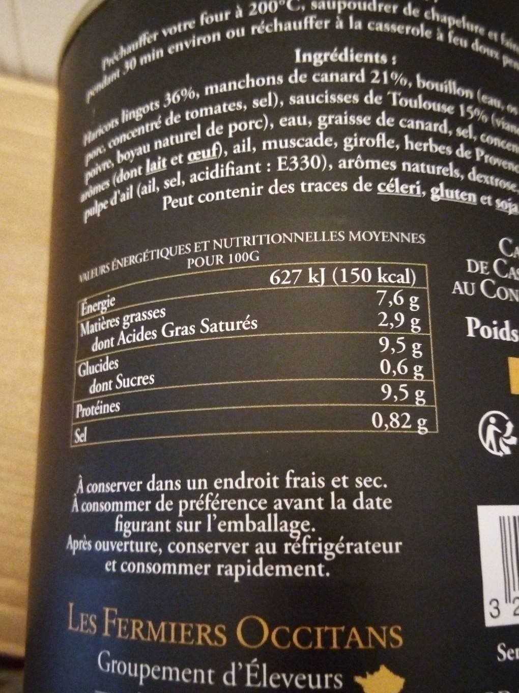 Secret d'Eleveurs Cassoulet de Castelnaudary packshot