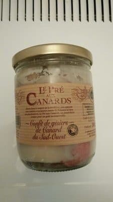 Le pré aux canards Confit de gésiers de canard du sud-ouest packshot