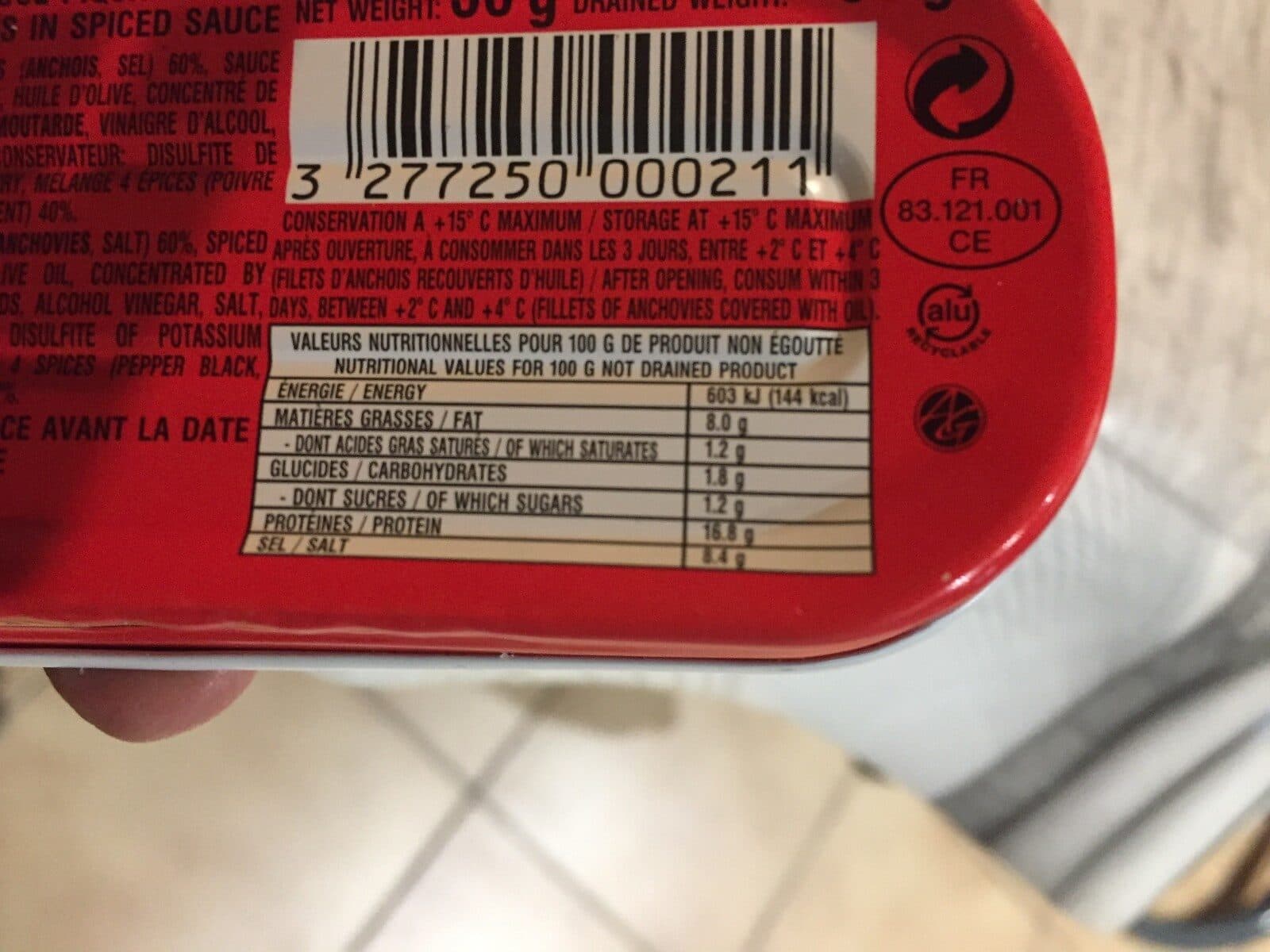 Conserveries provencales Filets d'anchois sauce piquante packshot