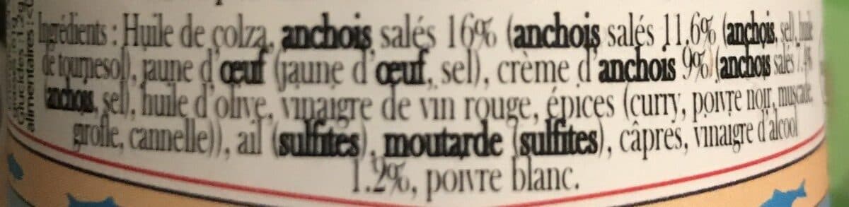 Open Food Facts Creme D'anchoiade packshot